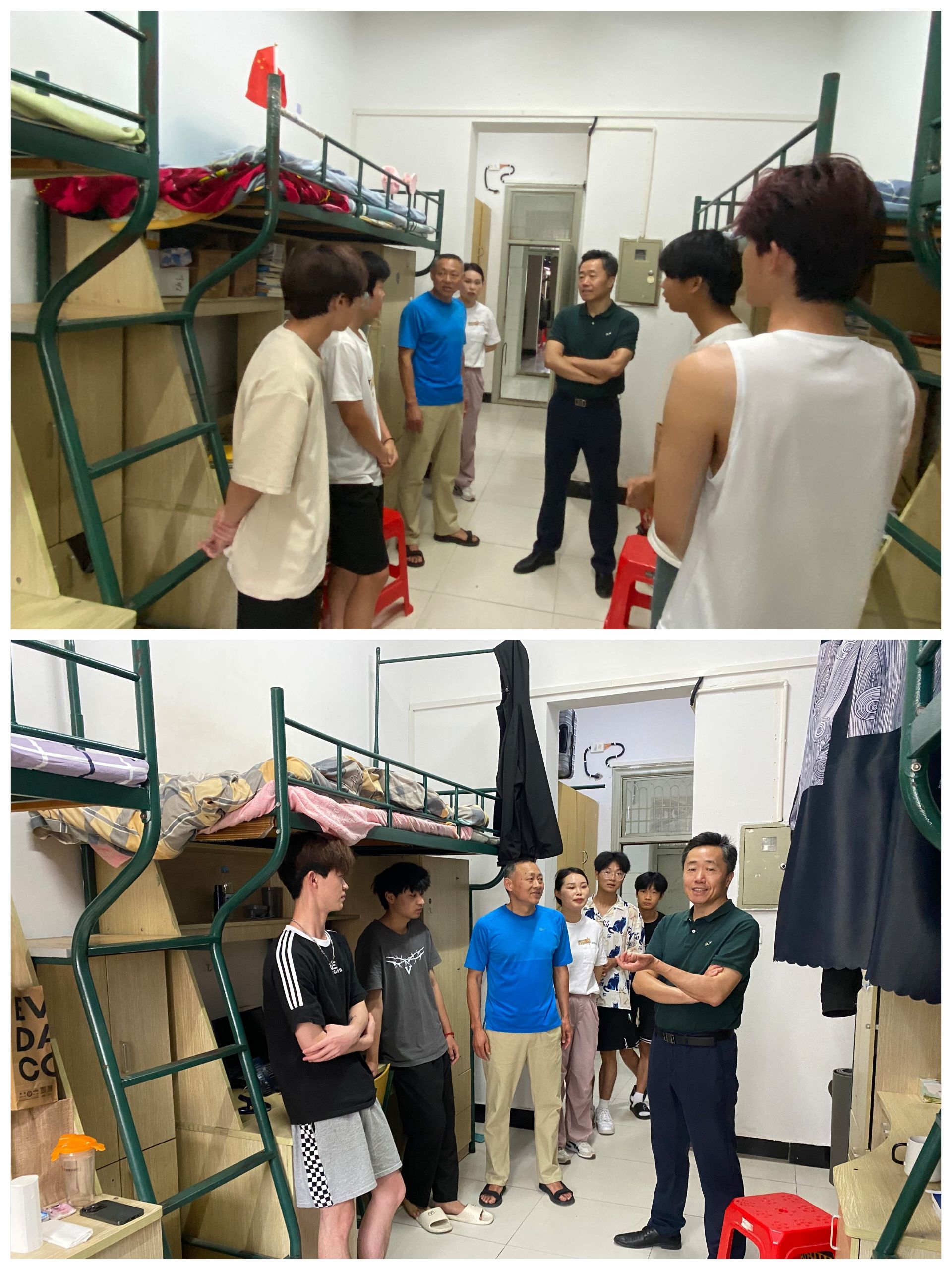 杨家庆走访信息工程学院学生宿舍